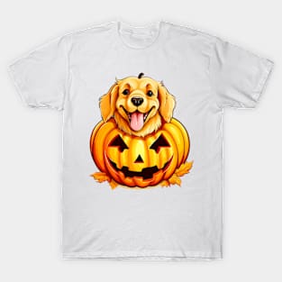 Halloween Golden Retriever Dog #5 T-Shirt